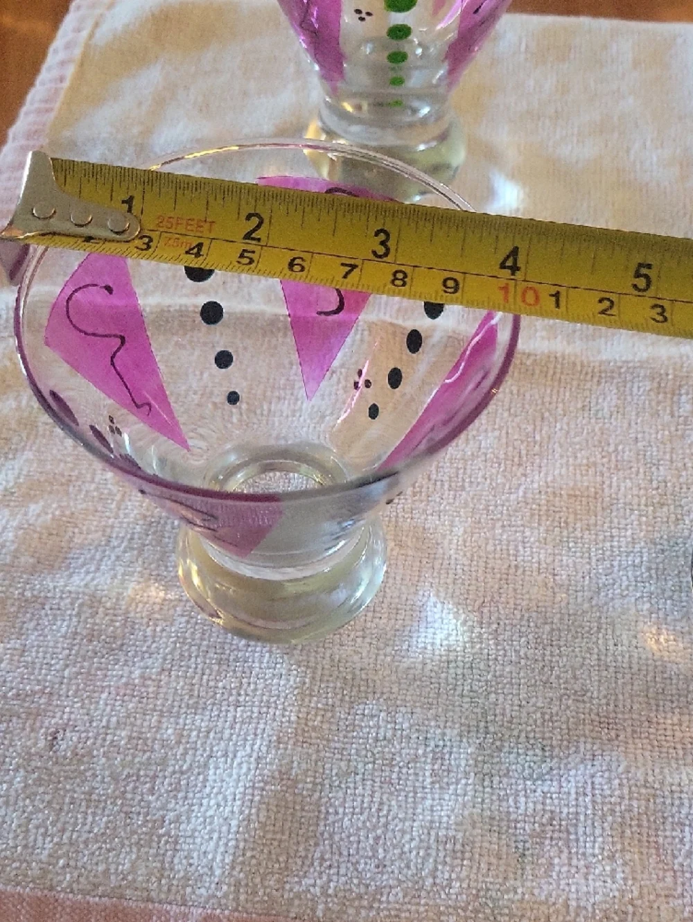 Libbey Mini Martini Glasses, Set Of 5. No Call Outs. Colorful, Party Fun
